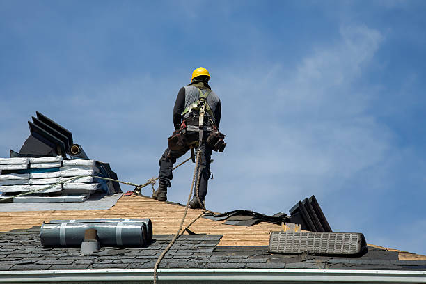 Professional Gutter Installation technician working in Gulfport, FL